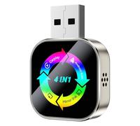 NONDK Wireless 4in1 for CarPlay Adapter Android Auto/Airplay Mirror Link/USB Dongle AI Box for Car Play with Wired Connection A
