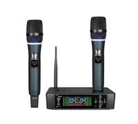 NONDK Wireless Charging Microphone Set for Stage Singing Dynamic Live Broadcast 1 Drag 2 Pack Home Handheld Mic Professional