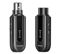 NONDK Wireless Microphone Converter 2.4G XLR Wireless Microphone System Transmitter and Receiver for Dynamic Microphone