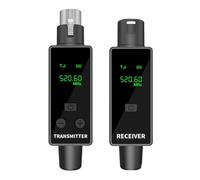 NONDK Wireless Microphone Receiver Wireless Microphone Converter 2.4G XLR Adapter for Dynamic Microphones, Guitars, Audio Mixers Guitar Instrument Amplifier Speaker