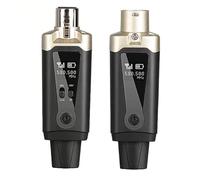 NONDK Wireless Microphone System UHF Wireless Transmitter Receiver XLR Mic Converter Adapter for Condenser Dynamic Mic