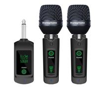 NONDK Wireless Microphone Transceiver 2.4G Wired, Dynamic Microphone Capsule, Audio Mixer, PA System 6.35mm UHF XLR Adapter