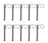 NONDK Wireless Remote Control Switch 433.92Mhz 10PCS DC 3.6V-24V Universal Mini Power Relay Receiver for LED Light Control- DIY Compatible
