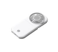 NONDK X30 USB Small Fan Ultra-Quiet Slim Folding Mini Desktop Fan Portable Handheld Fan Outdoor White
