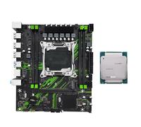 NONDK X99 PR9 Motherboard LGA 2011-3 Set Kit Supports 4X DDR4 RAM M.2/NVME M.2 with E5 2666v3 CPU Processor InterfaceSATA 3.0