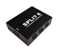 NONDK XLR 1 in 6 Out Signal Splitter Passive XLR Interface Signal Distributor Balanced XLR Signal Distributor