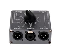 NONDK XLR Audio Switcher Bi-Directional 1 Input 5 Output 5 Input 1 Output Signal Splitter Box Audio Distribution Device