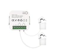 NONDK ZigBee WiFi Meter Bidirectional with Clamp Current Sensor Tuya Smart App Monitor Power 80A 240V, 2 Channels 2CT Easy Install