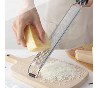 None Brand Stainless Steel Manual Cheese Grater Zester Lemon Citrus Parmesan Professional Kitchen Tool 38.5 x 3.8 cm