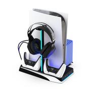 None Branded - Dlx Plus Led Twin Charge Tower - New Playstation 5 - V7332z