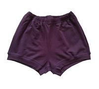 NONE BRANDED LUHAYESA Professional Iyengar Yoga Shorts Women Pink Soft Fabric Cotton Iyengar Shorts (Dark Purple, L)