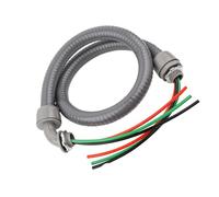 None Metallic PVC Conduit Set for Outdoor Wiring, 3/4 ' ', 3/4'' | Liquid Tight Conduit Power Whip Assembly with Electrical Wire, Easy Install for Outdoor Wiring Protections