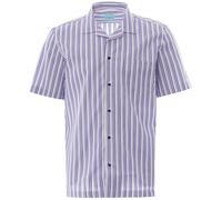 None Of The Above NOTA Stripe Short Sleeve Shirt - White/Navy NOTADK-W