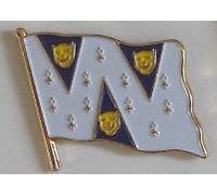 None Shropshire English County Flag Enamel Pin Badge