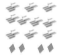 None Tool Required High Strength Metal Plasterboard Repair Anchors Clips 10Pcs for Both 1/2 and 5/8 Inch Wall Sheetrock Panel Strong Plasterboard Clamps