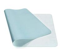 Nonebranded Double-side Portable Desk Pad, Waterproof Desk Blotter Protector, Leather Desk Writing Mat Mouse Pad (Color : Sky Blue, Size : 30 X 24 CM)