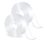 NONEOYNO 2 Rolls Double Sided Tape, double sided tape heavy duty, strong double sided tape, for Secure and Removable Mounting Picture Hanging Strip for Walls, Posters, Carpets