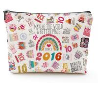 NONETH Birthday Gifts,Cosmetic Bag, As shown in the figure, 10th