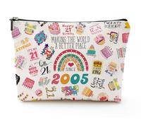 NONETH Birthday Gifts,Cosmetic Bag, As shown in the figure, 21st
