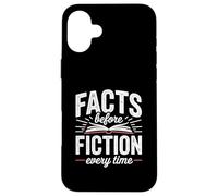 Nonfiction And History Book Reader - Real Stories Literary Case for iPhone 16 Plus