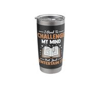 Nonfiction Book Stories Reader Fun Tee Challenge My Mind Stainless Steel Insulated Tumbler