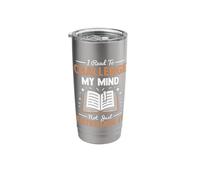 Nonfiction Book Stories Reader Fun Tee Challenge My Mind Stainless Steel Insulated Tumbler