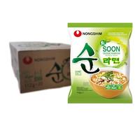 Nong Shim SOON VEGGIE Ramyun Ramen Noodle Soup 112g (Pack of 20) HALAL VEGAN