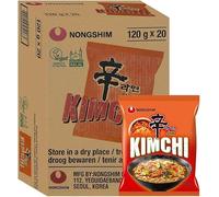 Nong Shim Kimchi Ramyun, Korean Instant Noodles, 120g, Pack of 20
