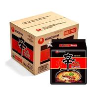 Nong Shim SHIN Ramyun BLACK Korean Premium Spicy Ramen Noodles 130g (Pack of 32) HALAL