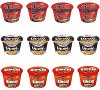 Nong Shim Shin Ramyun Kimchi Udon Noodles Assorted Mixed Flavour (12 Bowls)