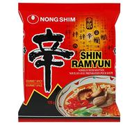 Nong Shim Shin Ramyun Noodle Soup - Spicy - 5 x 4.2 oz