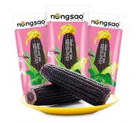 Nongsao Black Waxy Corn on the Cob, Vacuum Packed Glutinous Sticky Purple Corn, 200g, Pack of 3