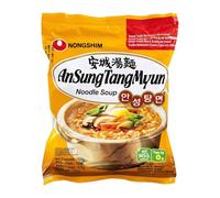 Nong Shim Hot and Spicy Noodle Soup:Ansung Tangmyun 125g packages(pack of 20)