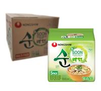 NONGSHIM Instant Noodle Soon Veggie, 112 g - Pack of 40