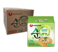 NONGSHIM Instant Noodle Soon Veggie, 112 g - Pack of 40