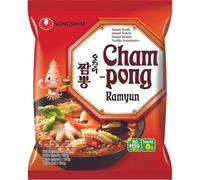 NONGSHIM Instant Noodle Soup Champong, 124 g - Pack of 20