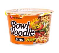 Nongshim Instant Noodles Spicy Chicken Bowl Noodle Soup 100G x 12 BOWLS