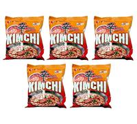 Nongshim Kimchi Ramyun 120g (Pack of 5) - Instant Korean Style Traditional Spicy Noodle - Excellent For Snacking, Stir-Frying, Or As A Quick Side Dish
