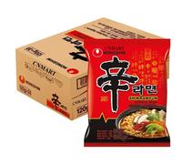 Nong shim Shin Ramyun - Spicy Instant Noodles Halal Ramen (Pack of 20)