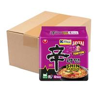 Nongshim Shin Ramyun Korean Tom Yum Noodles Pack of 40 (123g Each) - Hot & Sour Instant Ramen Soup for Quick Meals & Noodles