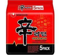 Nong Shim Shin Ramyun Noodle Soup – Pack of 5 (5 x 120 g)
