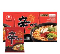 Nongshim Shin Ramyun Spicy Korean Ramen Noodles 20 x 120g Bulk Multipack
