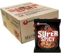 Nongshim Shin Red Ramyun Super Spicy Instant Noodle 120g (Pack of 20)