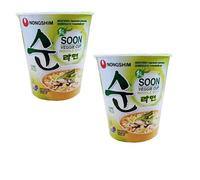 Nongshim Soon Veggie Instant Noodle Soup Cup, 2.36 oz ℮ 67 g, 2 Pack