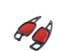nongyo Compatible With For A3 A4 S4 A5 S5 A6 A7 2019 2020 2021 2022 2Pcs/Set ABS Car Steering Wheel Shift Paddle Shifter Extension Carbon Fiber Look Car Paddle Extender(2)