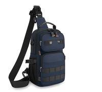 nongyo Outdoor Small Backpack Men Women Multifunction Chest Bag Shoulder Crossbody Bag Universal Motorcycle Tool Bag Saddle Bag Motor Pannier Bag(DEEP BLUE)