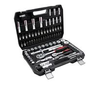 nongyo Ratchet Kit 94 Pcs 1/2 1/4 Dr. Socket Ratchet Handle Combination Socket Repairing Tool Set Auto Repair Tools Ratchet Tool and Case