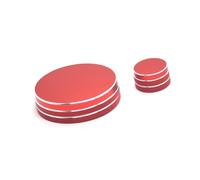 nongyo Trim Interior Strip Compatible with Mazda for 3 2019 2020 Center Console Multimedia Navigation Knob Trim Volume Adjustment Knob Cover Upholstery(Red)