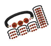 NONGYU 1 Set Sports Stretchy Beaded Wristbands Vibrant Color Wrist Bangle Beads Bracelets for Fitness Fashion and Daily Use Fashionable Gym Workout Wristband