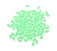 NONGYU 100Pcs Oval Fishing Lures Beads Sea Hard Floating Float Tackles Hooks Saltwater with Line